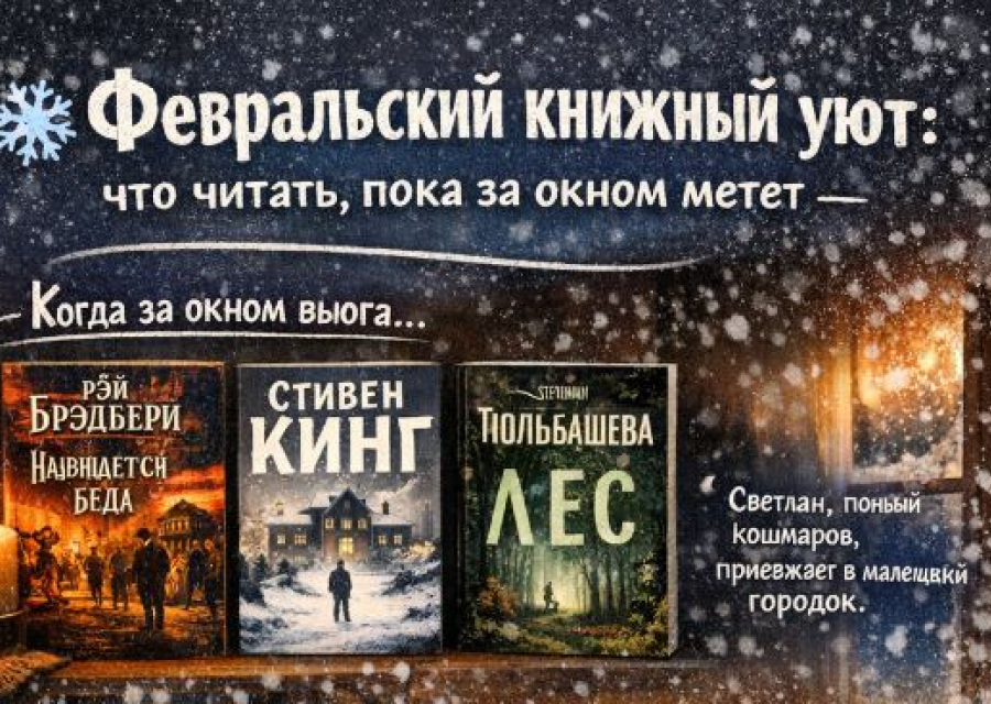 ❄️ Февральский книжный уют: что читать, пока за окном метет