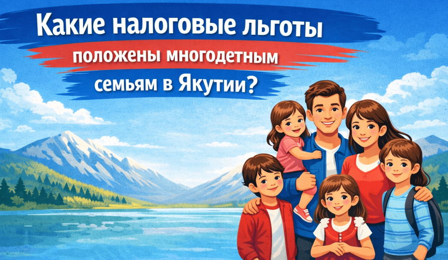 Какие налоговые льготы положены многодетным семьям в Якутии?